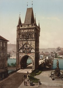 Old Town Bridge Tower, Prag, 1905 av Detroit Publishing Co.