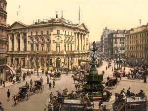 Piccadilly Circus, London, ca 1890-1900