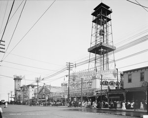 Surf Avenue, Coney Island, ca 1904 (s/v foto)