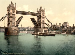 Tower Bridge, London av Detroit Publishing Co.