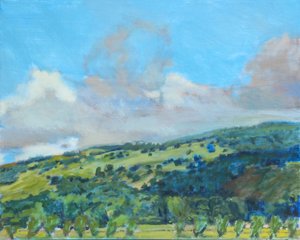 Calif Hills, 2006 (pastell på papper)