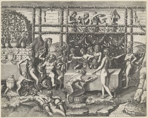 Bröllopsfest av Amor och Psyche (mitten)