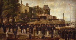 Sammansatt porträtt av medlemmar av Royal Yacht Squadron, 1895 av Dickinson and Foster