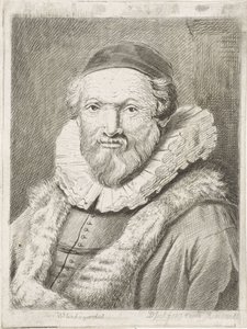 Porträtt av Johannes Wtenbogaert Wtenbogardus (titel på objekt)