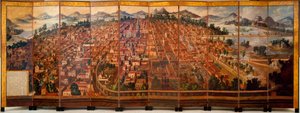 Staden Mexiko, ca 1690. av Diego Correa