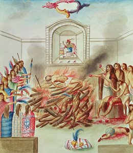 Tome 3 fol. 132, A Human Sacrifice, från 
