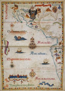 Illustration från "Queen Mary Atlas" av Diego Homem