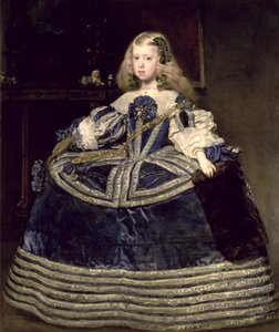 Infanta Margarita Teresa i en blå klänning av Diego Velázquez