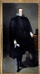 Porträtt till fots av Filip IV (1605 - 1665). Målning av Diego Rodriguez de Silva y Velasquez (1599-1660) av Diego Velázquez