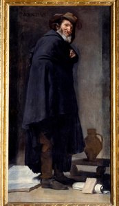 Porträtt av Menippe (Menippe de Sinope, grekisk poet och filosof från den cyniska skolan, som levde mellan 400- och 3000-talen f.Kr.). Målning av Diego Rodriguez de Silva y Velasquez (1599-1660) av Diego Velázquez