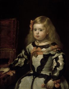Porträtt av Infanta Margherita vid 4 år gammal