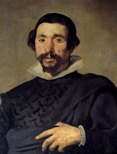 Porträtt av Pablo Jester av Valladolid. Detalj. Målning av Diego Rodriguez de Silva y Velasquez (1599-1660), cirka 1636-1637. Olja på duk. Mått: 2,09 X 1,23m. Madrid, Musee Du Prado av Diego Velázquez
