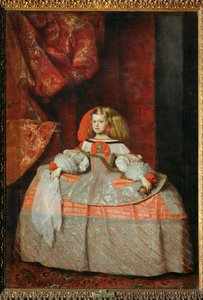 Infanta Margarita Teresa i rosa klänning ... (målning på duk)