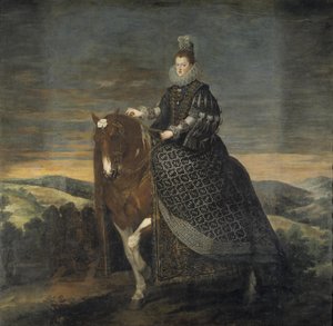 Ridsporträtt av Margarita av Österrike av Diego Velázquez