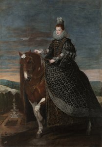 Ridsporträtt av Margarita av Österrike 15841611, mellan 1630 och 1635 av Diego Velázquez