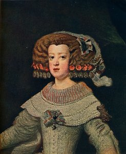 Porträtt av drottning Marie-Anne, Mariana av Österrike, 1652, 1910 av Diego Velázquez