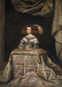 Porträtt av Mariana av Österrike 16341696, ber, ca. 1655 av Diego Velázquez