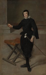 Porträtt av gycklaren Calabazas av Diego Velázquez