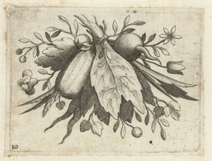 Festoen van Vrutten Liten fruktbok användbar för resor (serietitel) av Dietrich Krüger (attributed to)