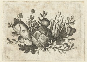 Festoen van Vrutten Liten fruktbok användbar för resor (serietitel) av Dietrich Krüger (attributed to)