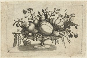 Vruchten på skala Liten fruktbok användbar för resor (serietitel) av Dietrich Krüger (attributed to)