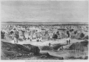 Vy över Kano, Nigeria, från 