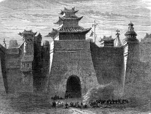 Väggar och port av PEKIN, Kina