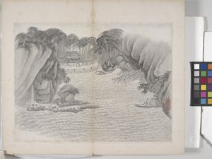 Album Of Landscape Paintings (bläck på papper)