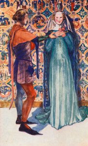 En man och kvinna från Edward II:s tid 1307-1327 av Dion Clayton Calthrop