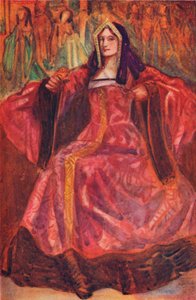 "A Woman of the Time of Henry VII", 1907 av Dion Clayton Calthrop