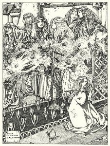De sju prinsessorna (gravyr) av Dion Clayton Calthrop