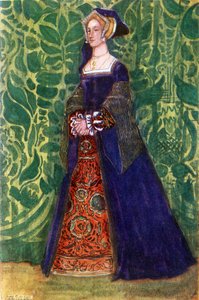 Kvinnodräkt under Henrik VIII:s regeringstid (1509-1547) av Dion Clayton Calthrop