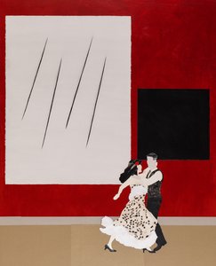 In Tune with Malevich, 2020 (collage) av Dione Verulam