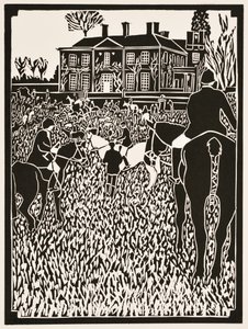 Årets månader: December, 2012 (linoleumsnitt) av Dione Verulam