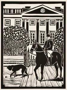 Årets månader: November, 2012 (linoleumsnitt) av Dione Verulam