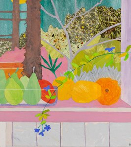 Karantän i paradiset (collage) av Dione Verulam