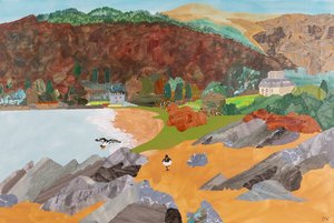 Saddell, Mull of Kintyre (collage) av Dione Verulam