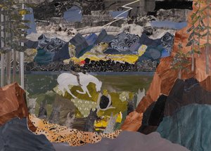 Walkörerna samlas, Wagners ringcykel (collage)