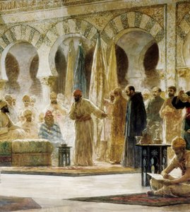 Abd Al-Rahman III, detalj av en målning av Dionis Baixeras i Verdaguer