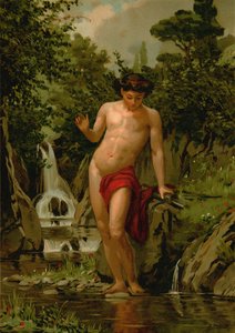 Narcissus förälskad i sin egen spegelbild