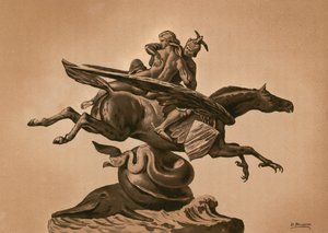 Staty av Roger och Angelica av Dionisio Baixeras Verdaguer