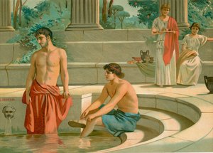 Telemachus na Pisistratus katika jumba la Menelaus Seed