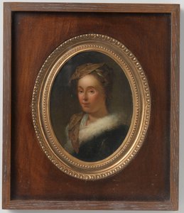 Porträtt av Sara Stiermans, Konstnärens fru