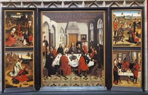 Malerier af den sidste nadver, Louvain, Flamsk-Brabant, Flandern, Belgien