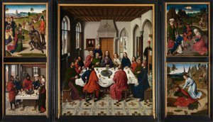 Det heliga sakramentets altartavla, ca 1464-68 (olja på panel)