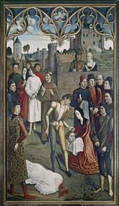 The Justice of the Emperor Otto: The Execution of the Innocent Man, 1473-75 (se även 3672) av Dirck Bouts
