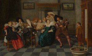 En bankett, 1628. av Dirck Hals