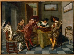 Kortspelare av Dirck Hals