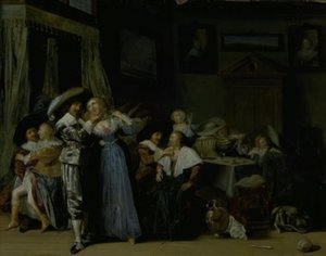 Glad sällskap av Dirck Hals
