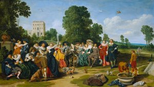 Fête champêtre av Dirck Hals